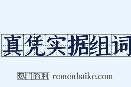真凭实据组词是什么意思的图片